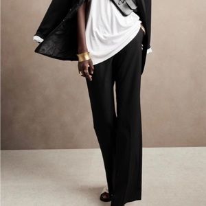 NWT Banana Republic Petite Logan Trouser Pant Black 8